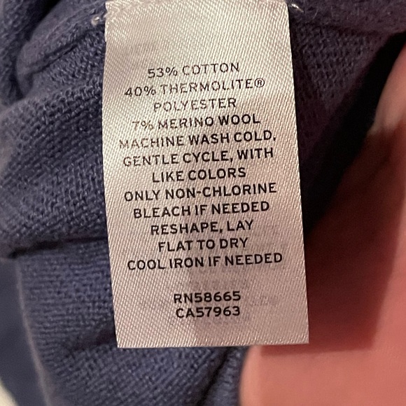 Mens Small Tech-Smart Thermo Crewneck Sweater in Blue Angelite NWT - Picture 11 of 11